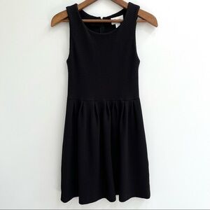 Ganni Noon & Night Textured Black Pleated Sleeveless Dress XS